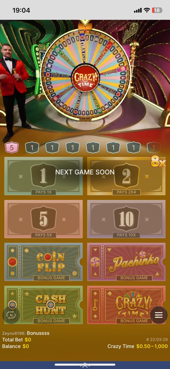 Crazy Time Screenshot